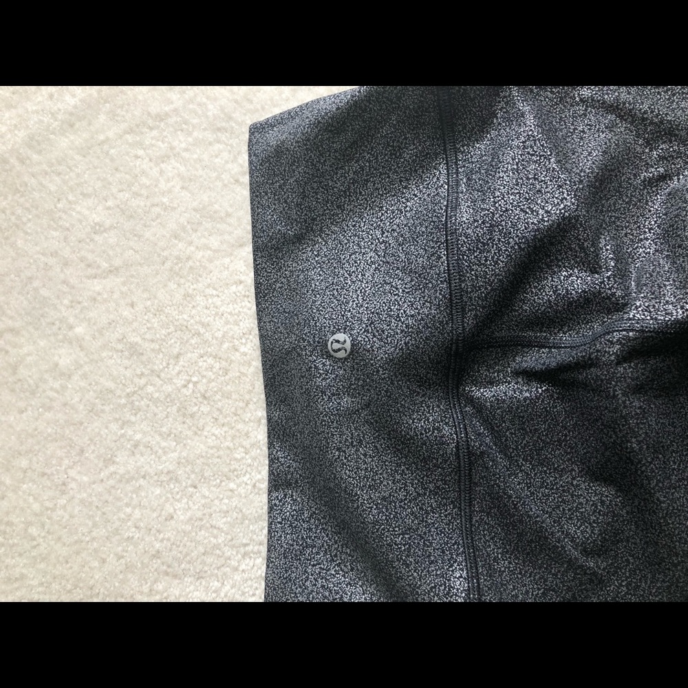 Lululemon high rise wunder under foil print